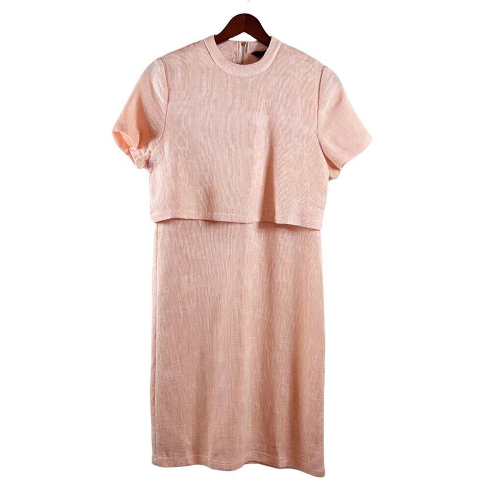 SM WOMAN Women's‎ Dress M – Tan and Pink, Stylish and Versatile